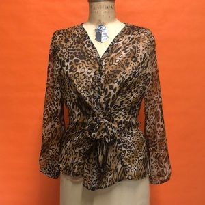 Coldwater Creek Long Sleeve Button Down Blouse